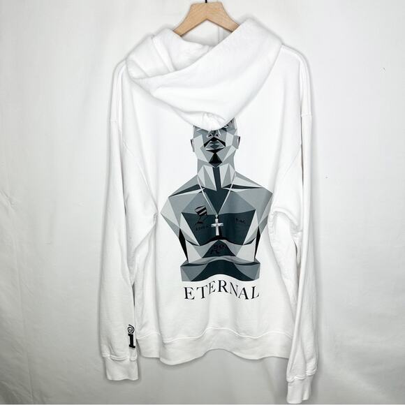 INTERSCOPE x FRAGMENT 2PAC Light Khaki Hoodie NEW in XL - Picture 2 of 11